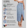 Women's Stretch Denim Maxi Skirt - Long for Office & Casual Wear - 2 of 4