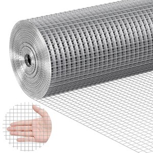 VEVOR Hardware Cloth, 1/2 inch 24in x 50 ft 19 Gauge, Hot Dipped Galvanized Wire Mesh Roll, Chicken Wire Fencing, Wire Mesh for Rabbit Cages - 1 of 4