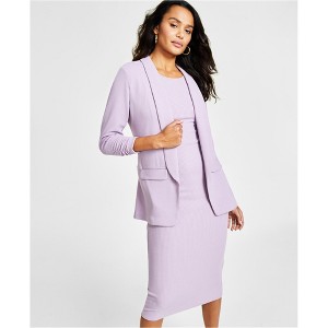 bar III Womens Boyfriend Ruched Sleeve Blazer Jacket - 1 of 1