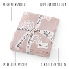 100% Luxury Cotton Soft Knit Swaddle Baby Blanket for Blanket for Newborns and Infants Boys and Girls - 3 of 4
