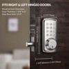 ZACHVO Keyless Entry Deadbolt Lock, Electric Door Locks with Keypads and Emergency Charging Port, Satin Nickel - 3 of 4