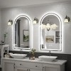 Apmir Super Bright 192 LEDs/m LED Lighted Anti-Fog Tempered Glass Arched Bathroom/Vanity Mirror with ETL & 3-Year Warranty - 3 of 4