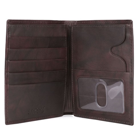 J. Buxton Hunt Credit Card Folio Leather Wallet - Brown : Target