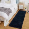 Luxury Modern Plush Fluffy Velvet Rug 5 x 8 ft, Faux Wool Rugs with  Non-Slip & Washable,for Bedroom Living Room Nursery - 2 of 4