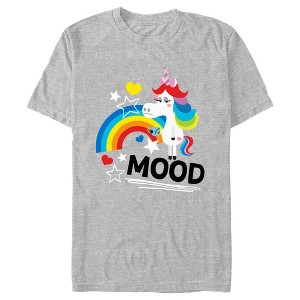 Men's Inside Out Rainbow Unicorn Mood T-Shirt - 1 of 4