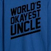 Men's - Instant Message - World's Okayest Uncle Long Sleeve Graphic T-Shirt - 2 of 4