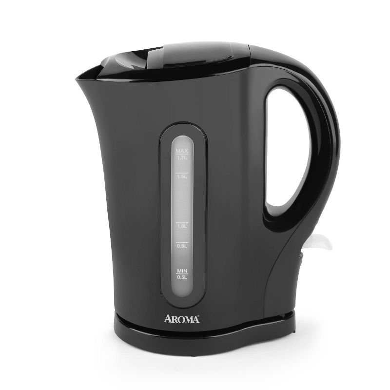 Aroma 1.7L Electric Kettle - Black, 1 of 6