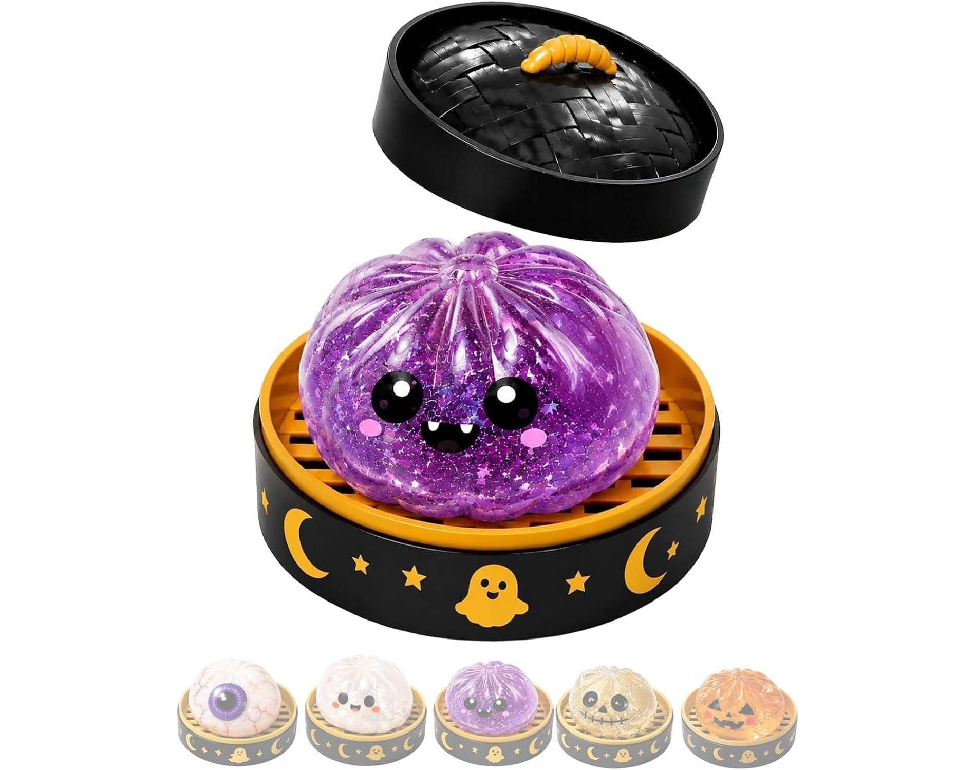Link Halloween Maltose Dumpling Squishies Mystery, Random Color Collectible Squishy Toy, Plus Free Gift