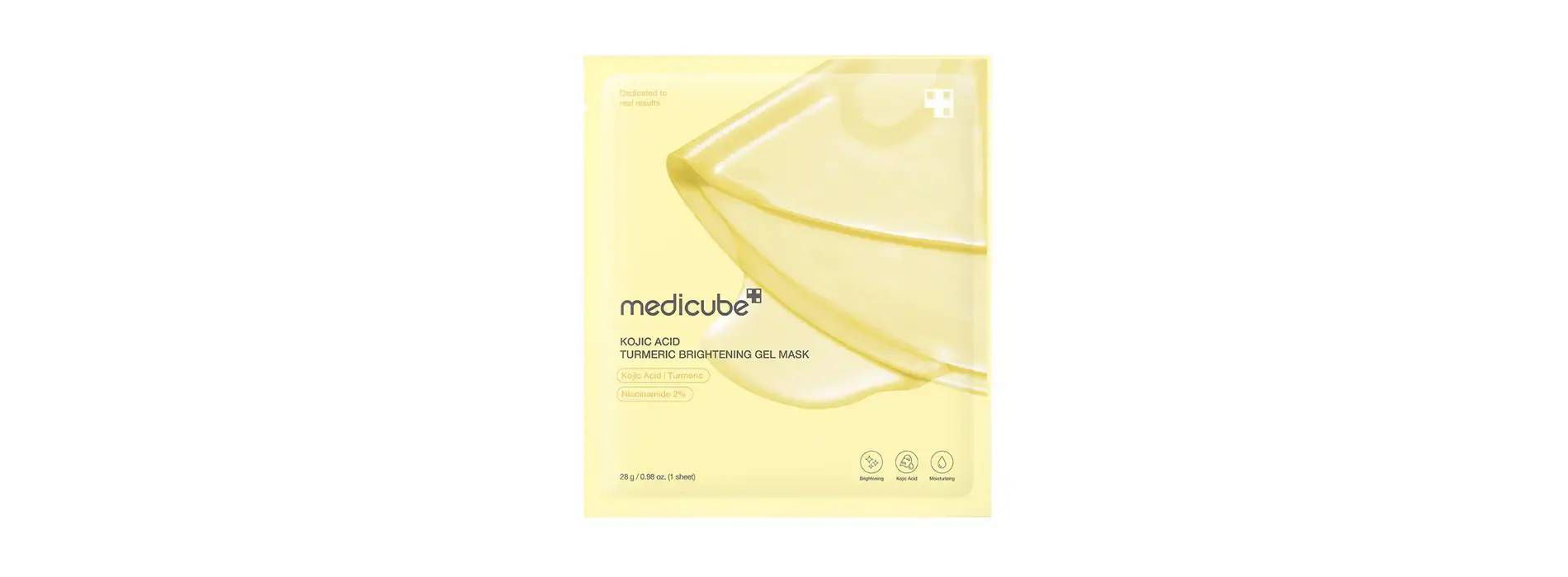 medicube Kojic Acid Turmeric Brightening Gel Face Mask Korean Skincare: Unscented, Recommended for Normal Skin