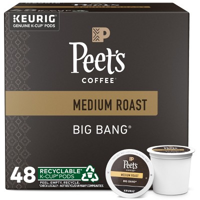 Peet's Big Bang Medium Roast Coffee Keurig K-Cup Pods - 48ct