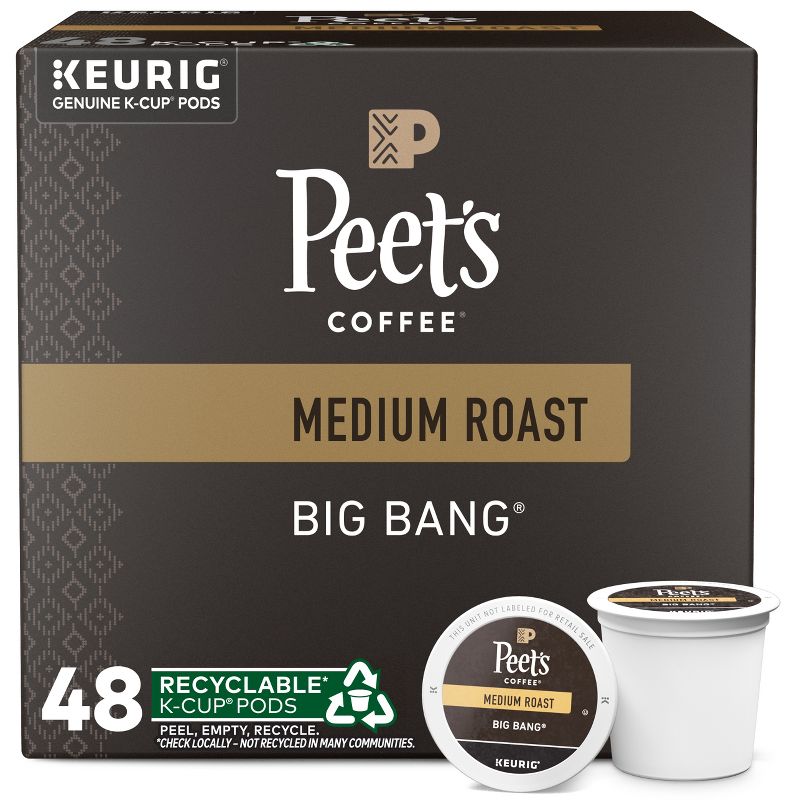 Peet's Big Bang Medium Roast Coffee - Keurig K-Cup Pods, 1 of 6