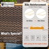 Captiva Designs 12pc Outdoor Wicker Rattan Patio Half-Moon Curved Sectional Sofa Set with Cushioned Ottoman - 4 of 4