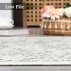 Distressed Boho Washable Indoor Soft Low Pile Non-Shedding Vintage Aesthetic Anti-Slip Rug, Nursery - 3 of 4