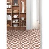 FloorPops 10ct 12"x12" Matias Peel and Stick Floor Tiles Terracotta/White: Water-Resistant Vinyl Mosaic Flooring - 4 of 4