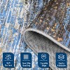 Modern Abstract Rug, Large Washable Low-Pile Non-Slip Carpet for Living Room, Bedroom, Indoor Floor Mat - 4 of 4