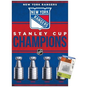 Trends International NHL New York Rangers - Champions 23 Unframed Wall Poster Prints - 1 of 4