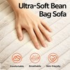 SEVOBAL Bean Bag Seats Bean Bag Chair for Adults, Foam Filled Furniture with Soft Removable Cover, Beige, 39.37"*39.37"*32.28" - 4 of 4