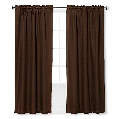 1pc 42"x84" Blackout Braxton Thermaback Window Curtain Panel Brown - Eclipse