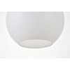 Elegant Lighting Baxter 1 Light Brass Pendant With Frosted White Glass - 4 of 4