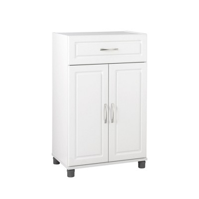Kendall 24" 1 Drawer/2 Door Base Storage Cabinet, White