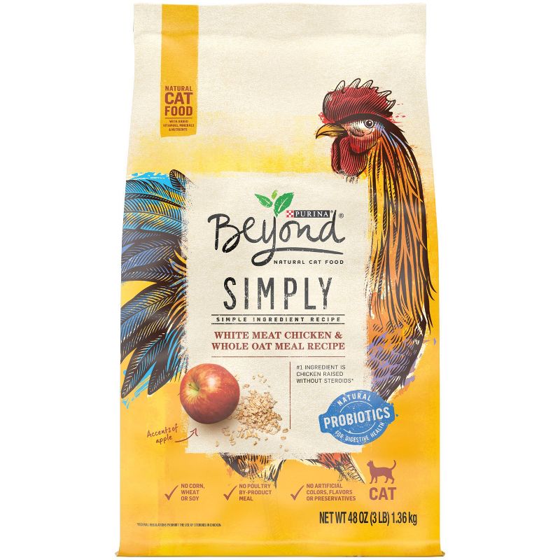 Purina Beyond White Meat Chicken & Whole Oat Meal Recipe Adult Premium Dry Cat Food, 1 of 9
