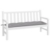 vidaXL Garden Bench Cushion, 59.1"x19.7"x2.8", Oxford Fabric, Gray -Comfortable, Tear-Resistant, Water-Resistant - 3 of 4