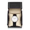 Juvale Single Grid Wrist Watch Box with Pillow (Black, Faux Leather) - 4 of 4