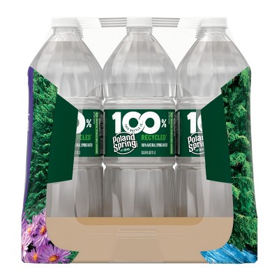 Poland Spring Maine Spring Water - 15 Pack/1L, Plastic Bottles