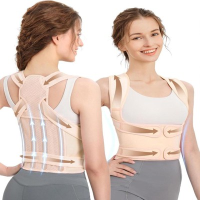 Attop  Posture Corrector for Men and Women - Adjustable Full Back Support Brace for Upper/Lower Back Pain, Scoliosis, and Hunchback Relief