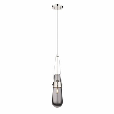 Milan - 1 Light Pendant In Art Deco Style-20.63 Inches Tall and 4.38 Inches Wide