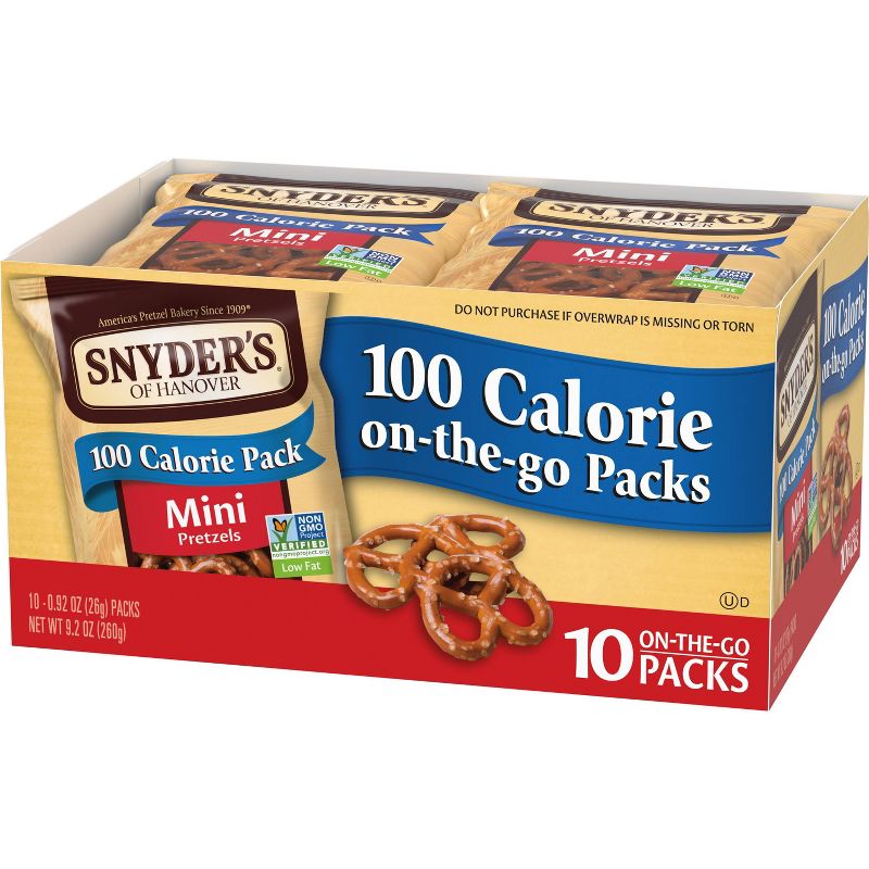 Snyder&#39;s of Hanover Mini Pretzels - 100 Calorie Individual Packs Multipack - 10ct, 4 of 5