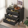 ODK 3 Drawer Dresser, Modern Closet Dressers Chest of Drawers, Wood Storage Dresser Chest Cabinet Organizer Unit, Small Fluted Nightstands for Bedroom - 4 of 4