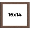 PosterPalooza | 16x14 Wide Barnwood Picture Frame, UV Acrylic, 6 Finishes - Grey, Brown, White, and Black - 2 of 4