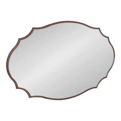 24" x 36" Leanna Scallop Wall Mirror Bronze - Kate & Laurel All Things Decor