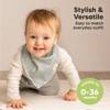 8pk Organic Baby Bandana Bibs, Baby Drool Bibs for Baby Boy, Girl, Baby Bibs for Infant, Newborn - 4 of 4
