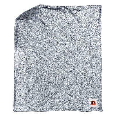 NFL Cincinnati Bengals Heathered Knit Throw Blanket