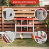 6/8/10 Compartment Galvanized Chicken Nesting Box - Metal Laying Box with Legs for Hens - 4 of 4