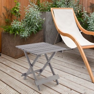 Whisen Folding Solid Wood Square Table - 1 of 4