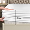 PiccoCasa 14" Silky Deep Pocket Breathable Soft Fitted Sheet - 4 of 4