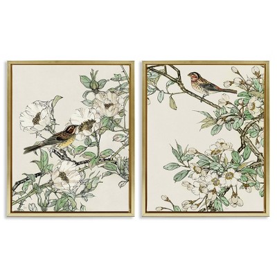 Stupell Industries Classic Sparrow on Blossoms, 17" x 21"
