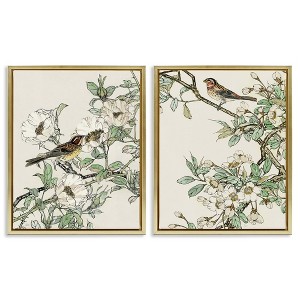 Stupell Industries Classic Sparrow on Blossoms, 17" x 21" - 1 of 4