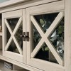 40" Large Costa Hutch Chalked Chestnut - Sauder: Cottage-Inspired Organizer with Adjustable Shelves - 4 of 4