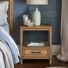 NicBex Nightstand with 1 Drawer,Bedside Table with Solid Wood Frame and Wood Legs,Modern Side Table for Bedroom,Living Room - 4 of 4