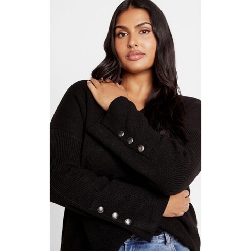 Women's Plus Size Jamie Jumper - Black | City Chic : Target