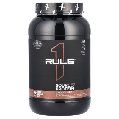 Rule One Proteins Source7 Protein Powder Drink Mix, Chocolate, 1.99 lb (902g)