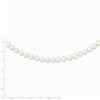 Black Bow Jewelry 6-7mm, White FW Cultured Pearl & Sterling Silver Clasp Necklace - 3 of 4