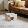 Modern Cat House Side Table with Hidden Bed,Space Saving Pet Furniture for Living Room or Bedroom-LAOTIES - 2 of 4
