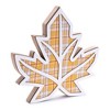 Harvest Plaid Leaf Decor (Set of 2) - 2 of 3