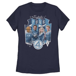 Womens The Fantastic Four: First Steps Retro First Family Panels T Shirt - 1 of 4