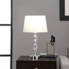 20" Modern Metal Table Lamp with Crystal Accents White - Ore International - 3 of 3